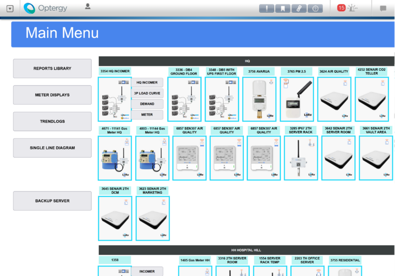 optergy dashboard